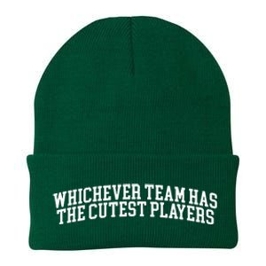 Whichever Team Has The Cutest Players Knit Cap Winter Beanie