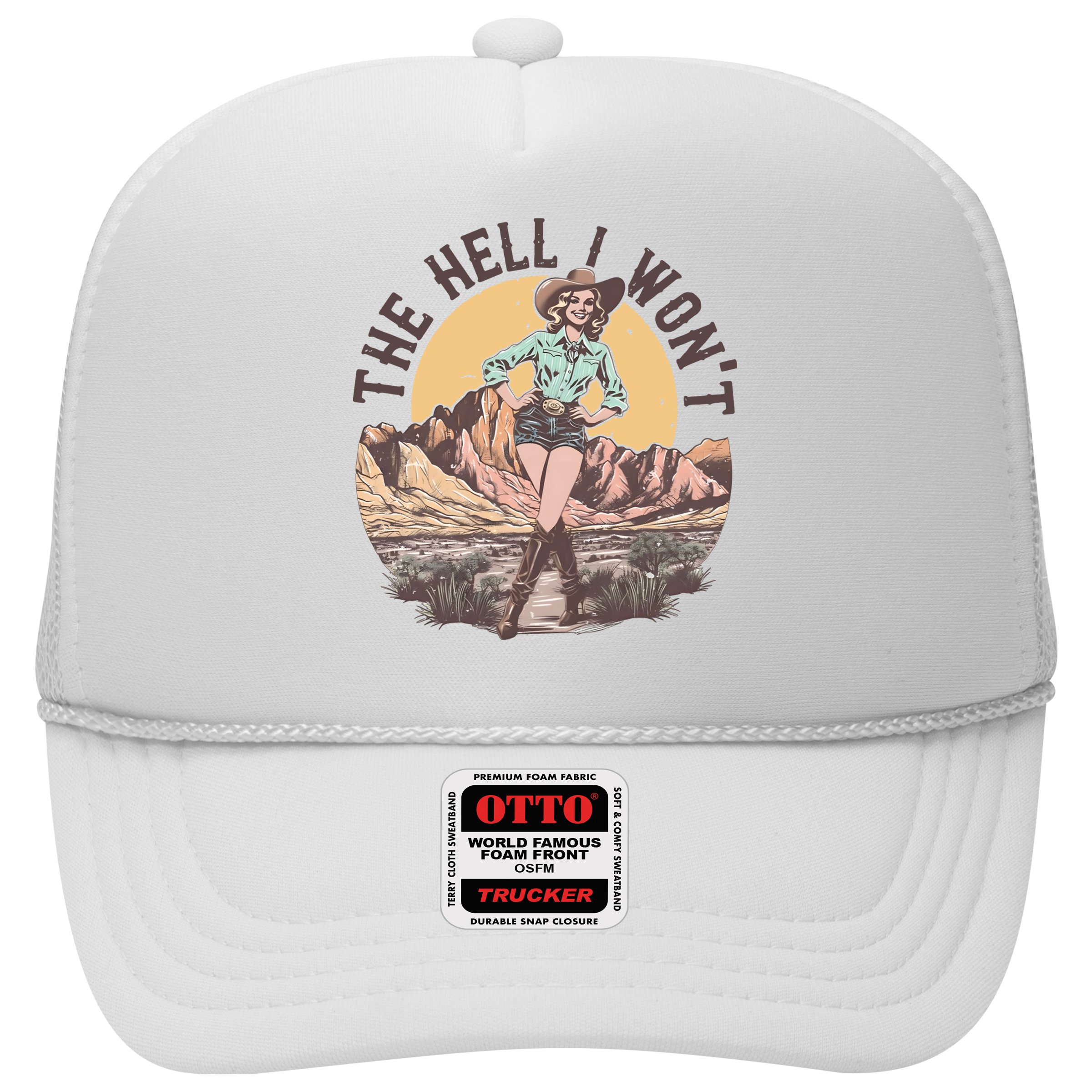 Western The Hell I Wont Cowgirl Country Music Hat