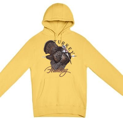 Wild Turkey Hunting Gift Premium Pullover Hoodie