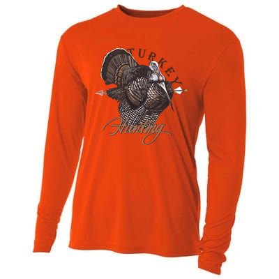 Wild Turkey Hunting Gift Cooling Performance Long Sleeve Crew