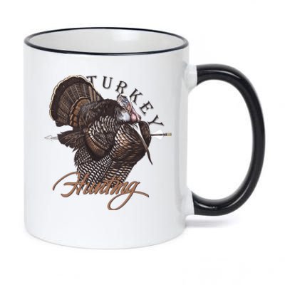 Wild Turkey Hunting Gift 11oz Black Color Changing Mug