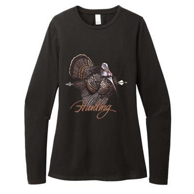 Wild Turkey Hunting Gift Womens CVC Long Sleeve Shirt