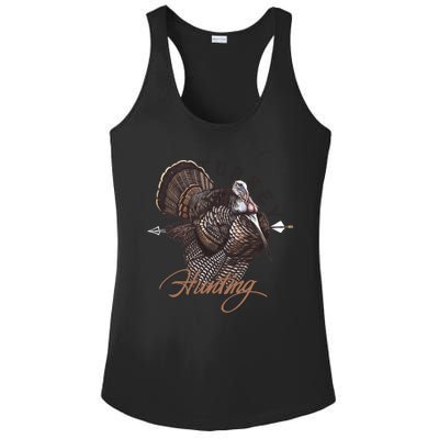 Wild Turkey Hunting Gift Ladies PosiCharge Competitor Racerback Tank