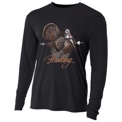 Wild Turkey Hunting Gift Cooling Performance Long Sleeve Crew