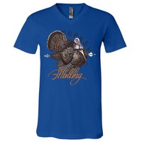 Wild Turkey Hunting Gift V-Neck T-Shirt