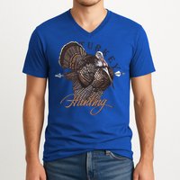 Wild Turkey Hunting Gift V-Neck T-Shirt