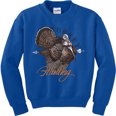 Wild Turkey Hunting Gift Kids Sweatshirt