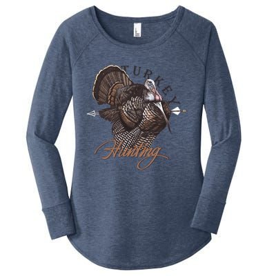 Wild Turkey Hunting Gift Women's Perfect Tri Tunic Long Sleeve Shirt