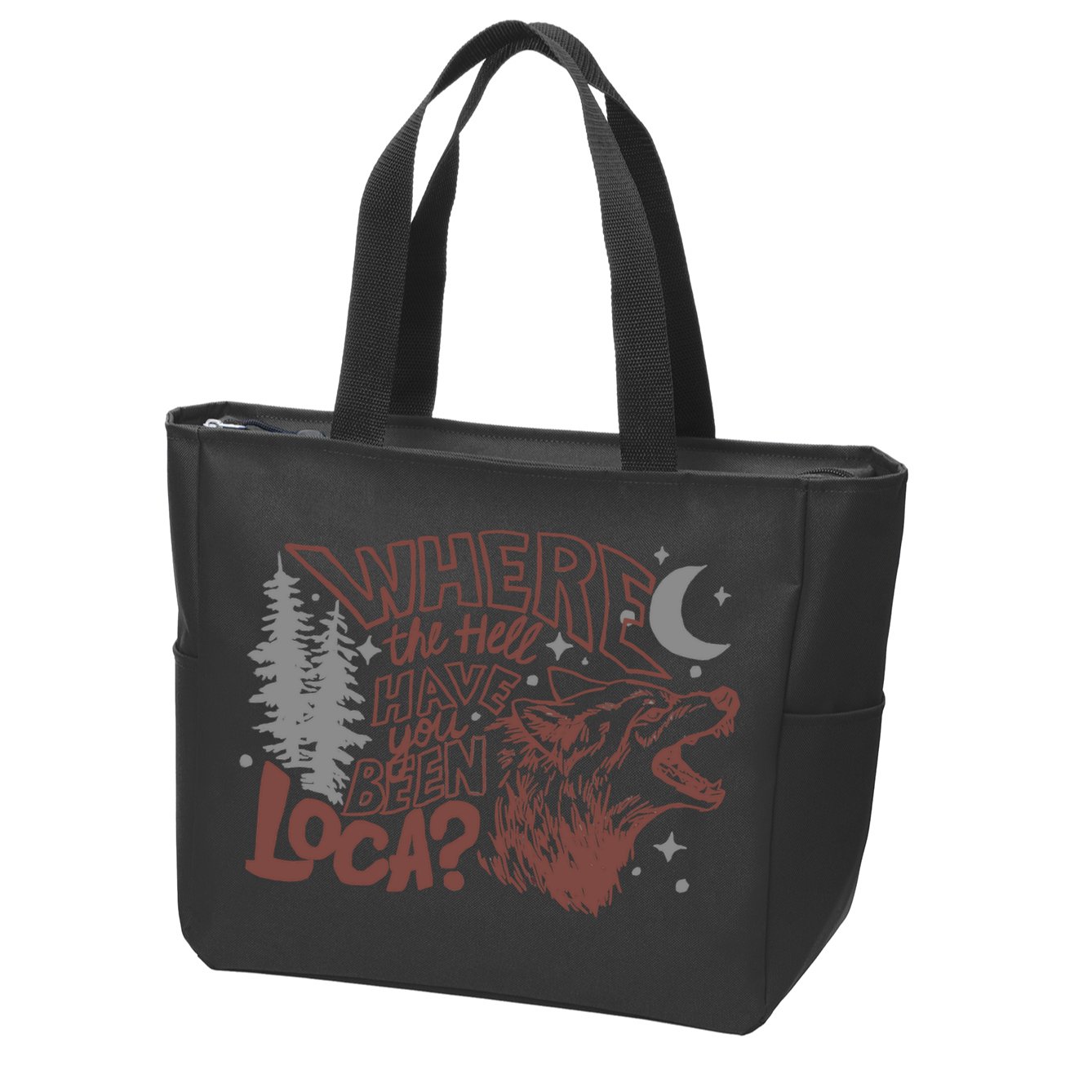 Where The Hell Have You Been Loca Retro Bella Team Zip Tote Bag