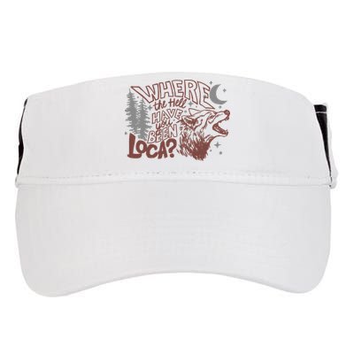 Where The Hell Have You Been Loca Retro Bella Team Adult Drive Performance Visor