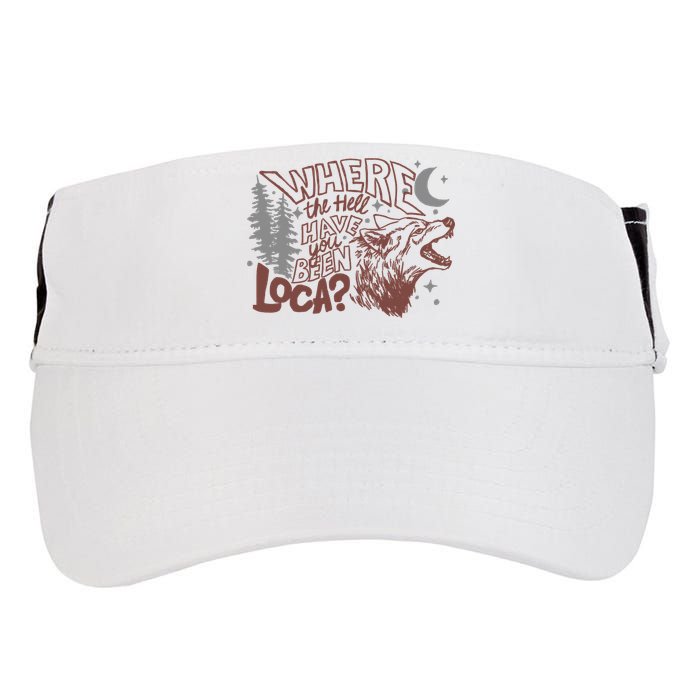 Where The Hell Have You Been Loca Retro Bella Team Adult Drive Performance Visor