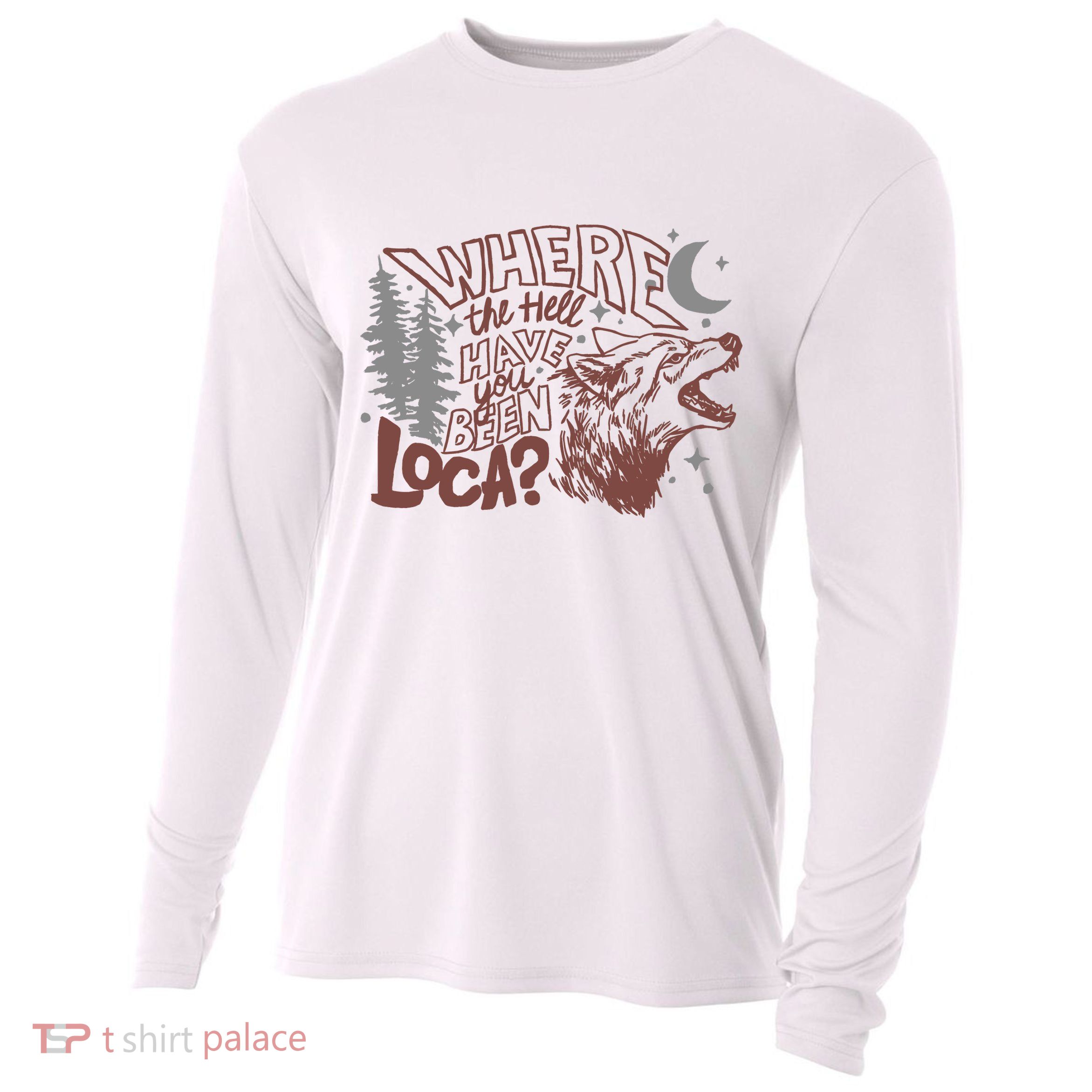 Where The Hell Have You Been Loca Retro Bella Team Cooling Performance Long Sleeve Crew