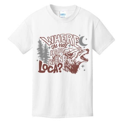 Where The Hell Have You Been Loca Retro Bella Team Kids T-Shirt