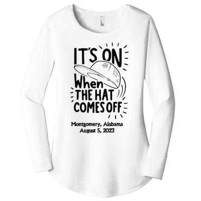 When The Hat Comes Montgomery Brawl Riverfront Montgomery Alabama Women's Perfect Tri Tunic Long Sleeve Shirt