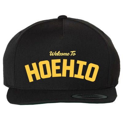 Welcome To Hoehio Wool Snapback Cap