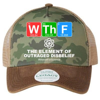 WTHF WTF The Element of Outraged Disbelief March For Science Legacy Tie Dye Trucker Hat