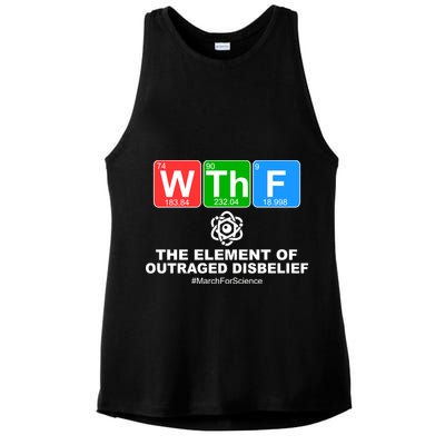 WTHF WTF The Element of Outraged Disbelief March For Science Ladies PosiCharge Tri-Blend Wicking Tank