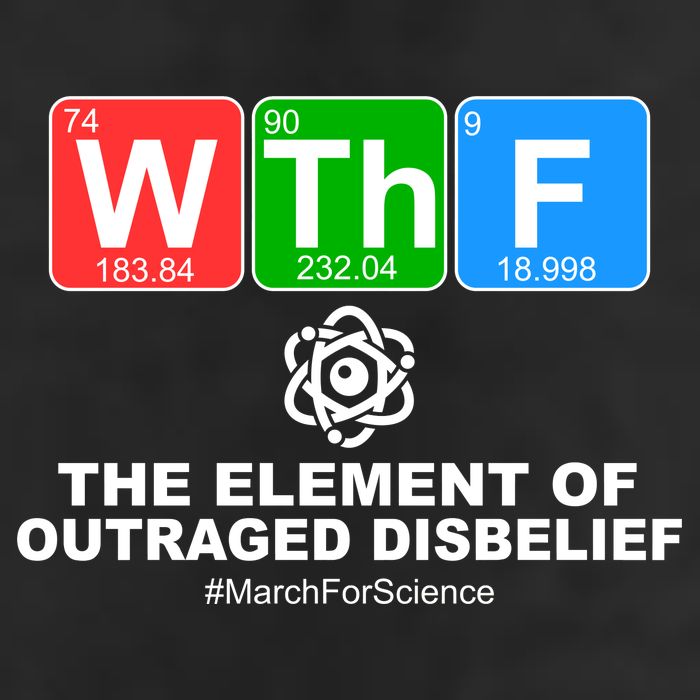 WTHF WTF The Element of Outraged Disbelief March For Science Cool Comfort Performance Bucket Hat