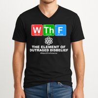 WTHF WTF The Element of Outraged Disbelief March For Science V-Neck T-Shirt