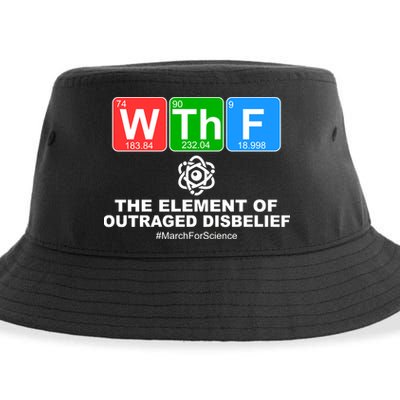 WTHF WTF The Element of Outraged Disbelief March For Science Sustainable Bucket Hat