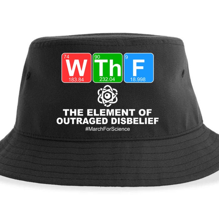 WTHF WTF The Element of Outraged Disbelief March For Science Sustainable Bucket Hat