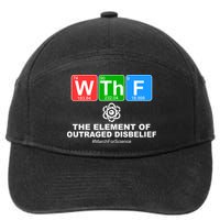WTHF WTF The Element of Outraged Disbelief March For Science 7-Panel Snapback Hat