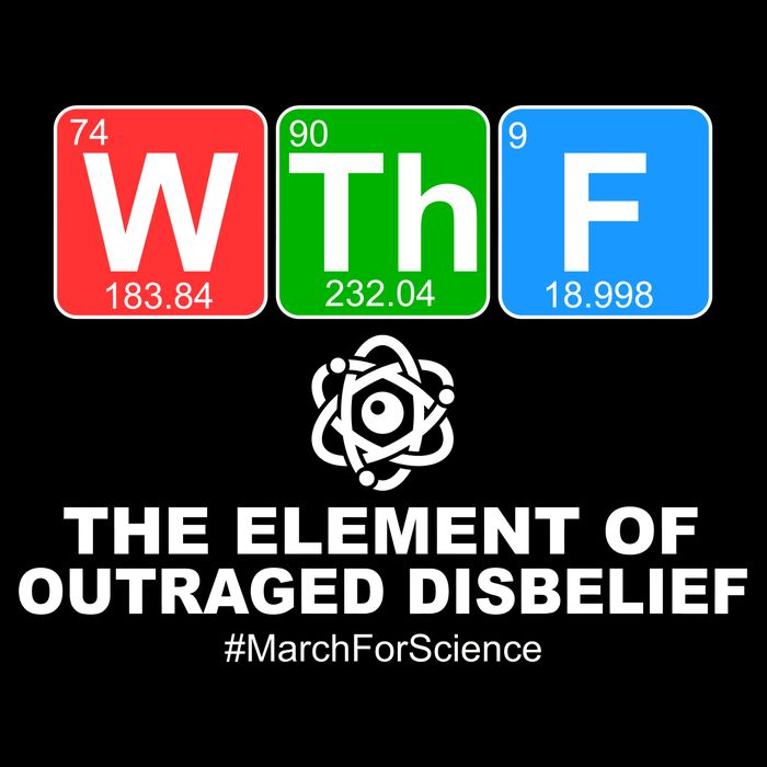 WTHF WTF The Element of Outraged Disbelief March For Science 7-Panel Snapback Hat