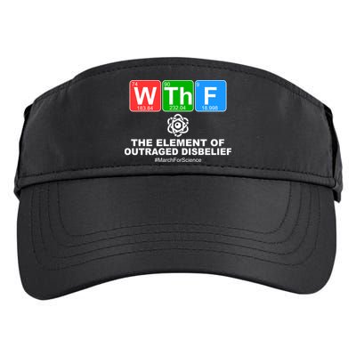 WTHF WTF The Element of Outraged Disbelief March For Science Adult Drive Performance Visor