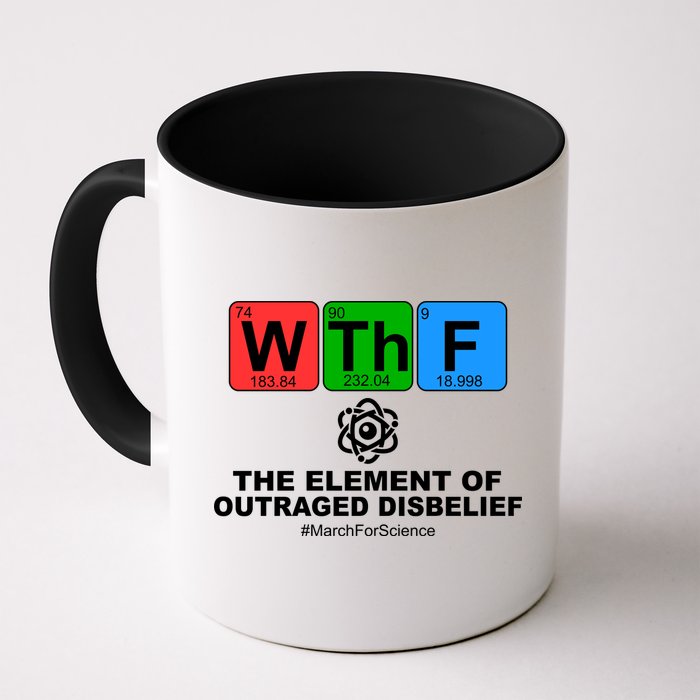 WTHF WTF The Element of Outraged Disbelief March For Science Coffee Mug