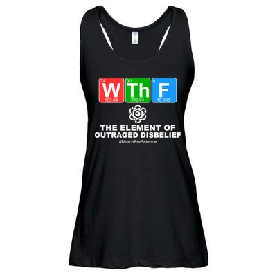 WTHF WTF The Element of Outraged Disbelief March For Science Ladies Essential Flowy Tank