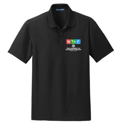 WTHF WTF The Element of Outraged Disbelief March For Science Dry Zone Grid Polo