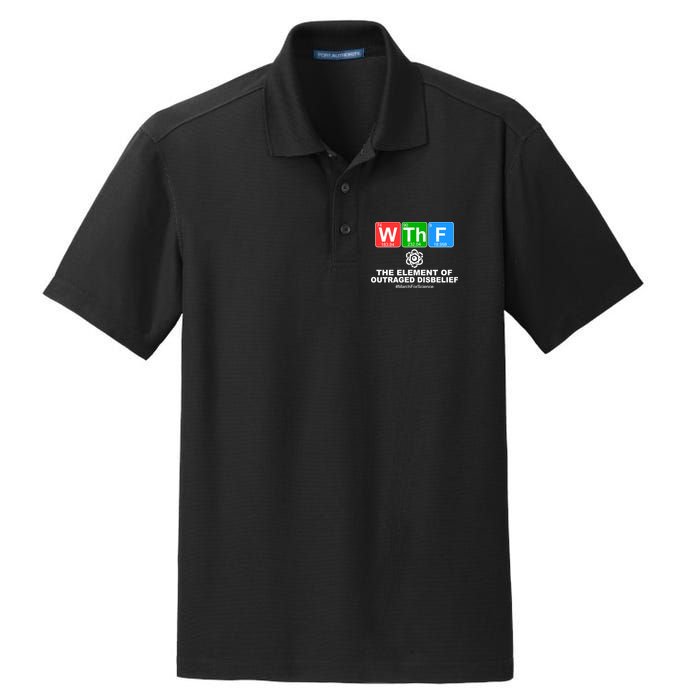 WTHF WTF The Element of Outraged Disbelief March For Science Dry Zone Grid Polo