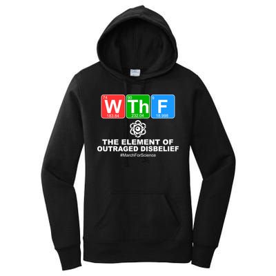 WTHF WTF The Element of Outraged Disbelief March For Science Women's Pullover Hoodie