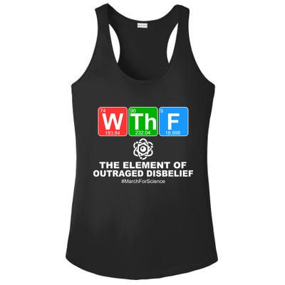 WTHF WTF The Element of Outraged Disbelief March For Science Ladies PosiCharge Competitor Racerback Tank