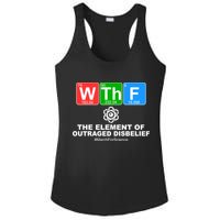 WTHF WTF The Element of Outraged Disbelief March For Science Ladies PosiCharge Competitor Racerback Tank