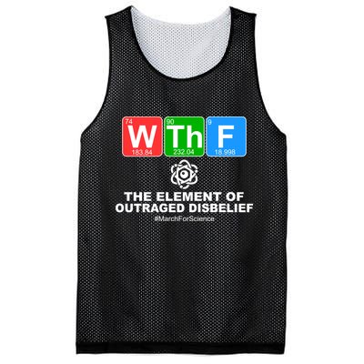 WTHF WTF The Element of Outraged Disbelief March For Science Mesh Reversible Basketball Jersey Tank