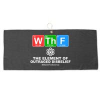 WTHF WTF The Element of Outraged Disbelief March For Science Large Microfiber Waffle Golf Towel