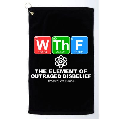 WTHF WTF The Element of Outraged Disbelief March For Science Golf Towel