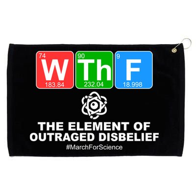 WTHF WTF The Element of Outraged Disbelief March For Science Grommeted Golf Towel
