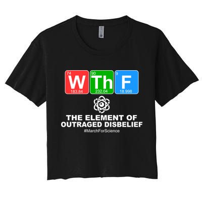 WTHF WTF The Element of Outraged Disbelief March For Science Crop Top