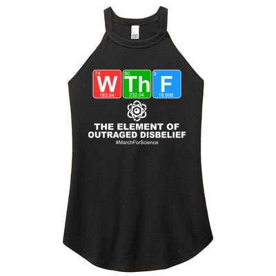 WTHF WTF The Element of Outraged Disbelief March For Science Women's Perfect Tri Rocker Tank