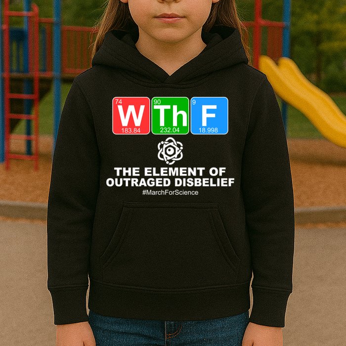 WTHF WTF The Element of Outraged Disbelief March For Science Kids Hoodie