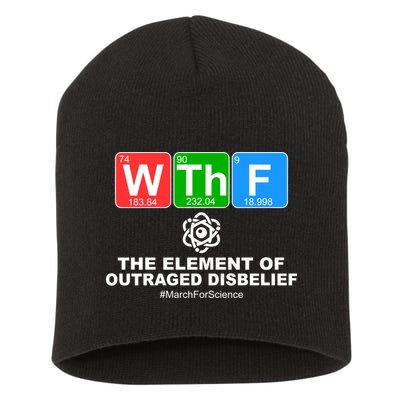WTHF WTF The Element of Outraged Disbelief March For Science Short Acrylic Beanie