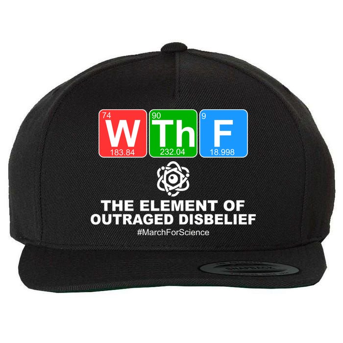 WTHF WTF The Element of Outraged Disbelief March For Science Wool Snapback Cap