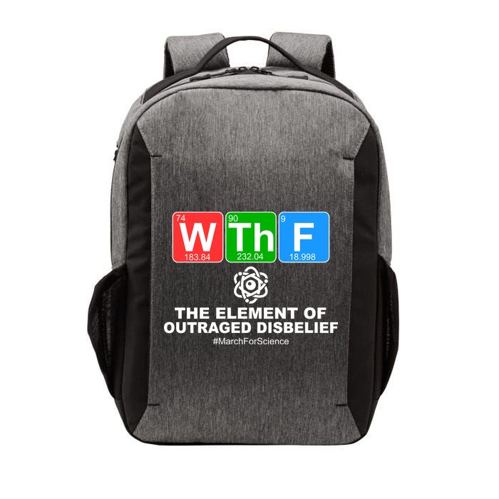 WTHF WTF The Element of Outraged Disbelief March For Science Vector Backpack