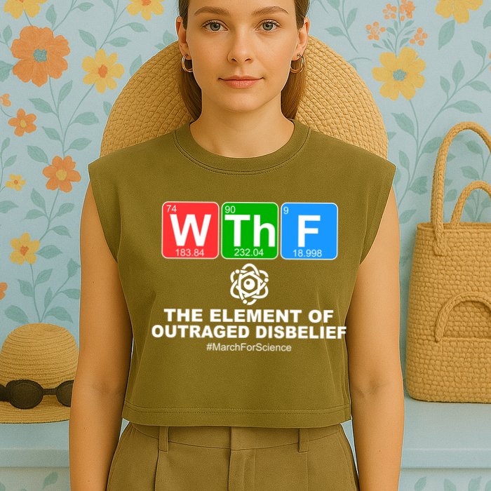 WTHF WTF The Element of Outraged Disbelief March For Science Garment-Dyed Women's Muscle Tee