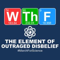WTHF WTF The Element of Outraged Disbelief March For Science Infant Baby Jersey Bodysuit