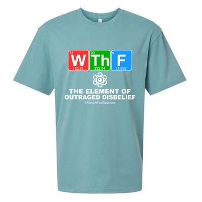 WTHF WTF The Element of Outraged Disbelief March For Science Sueded Cloud Jersey T-Shirt