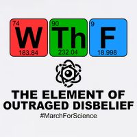 WTHF WTF The Element of Outraged Disbelief March For Science Garment-Dyed Sweatshirt