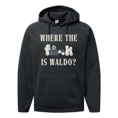 Where The Is W.A.L.D.O Performance Fleece Hoodie